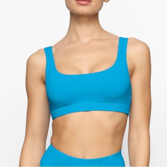 SKIMS Other - Skims Small SWIM TANK BIKINI TOP Turquoise Blue NWT